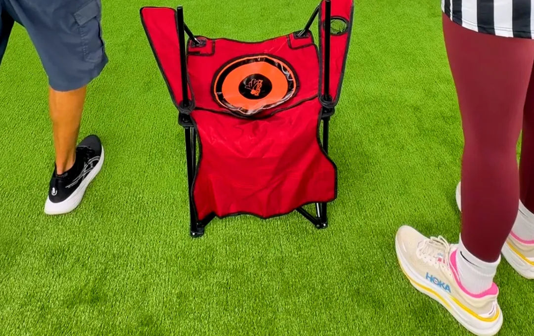 A QB54 chair set up as the REF54 target